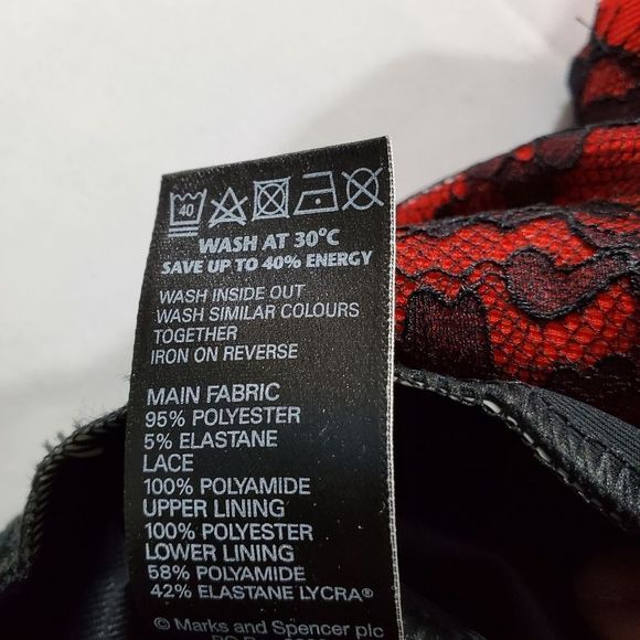 Marks & Spencer Scarlet and Ebony Lace Midi Dress. Gorgeous, never worn! - Picture 8 of 9
